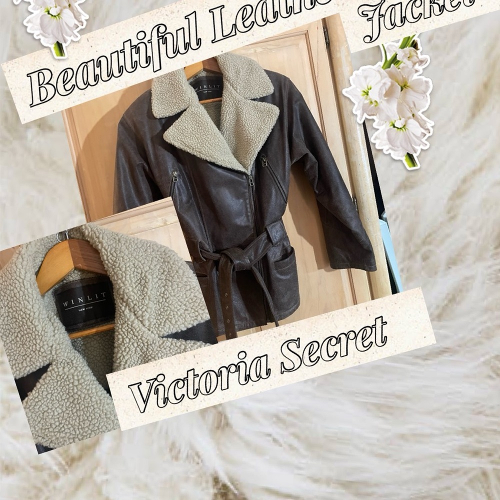 Leather jacket From Victory Secrets.
